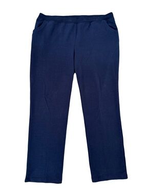 Zenergy by Chico’s Blue Classic Straight-Leg Knit Pants XL